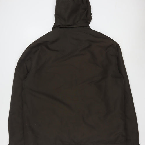Dockers Men's Brown Hooded Waterproof Parka Jacket Size M