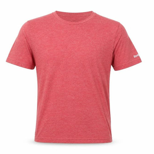 Reebok Men's Red Crew Neck Short Sleeve T-Shirt Size L