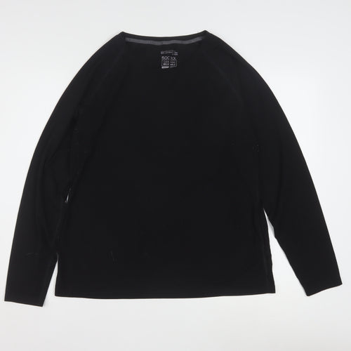 Mountain Warehouse Women's Black Isocool Long Sleeve Active Top UK16