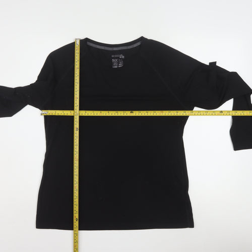 Mountain Warehouse Women's Black Isocool Long Sleeve Active Top UK16