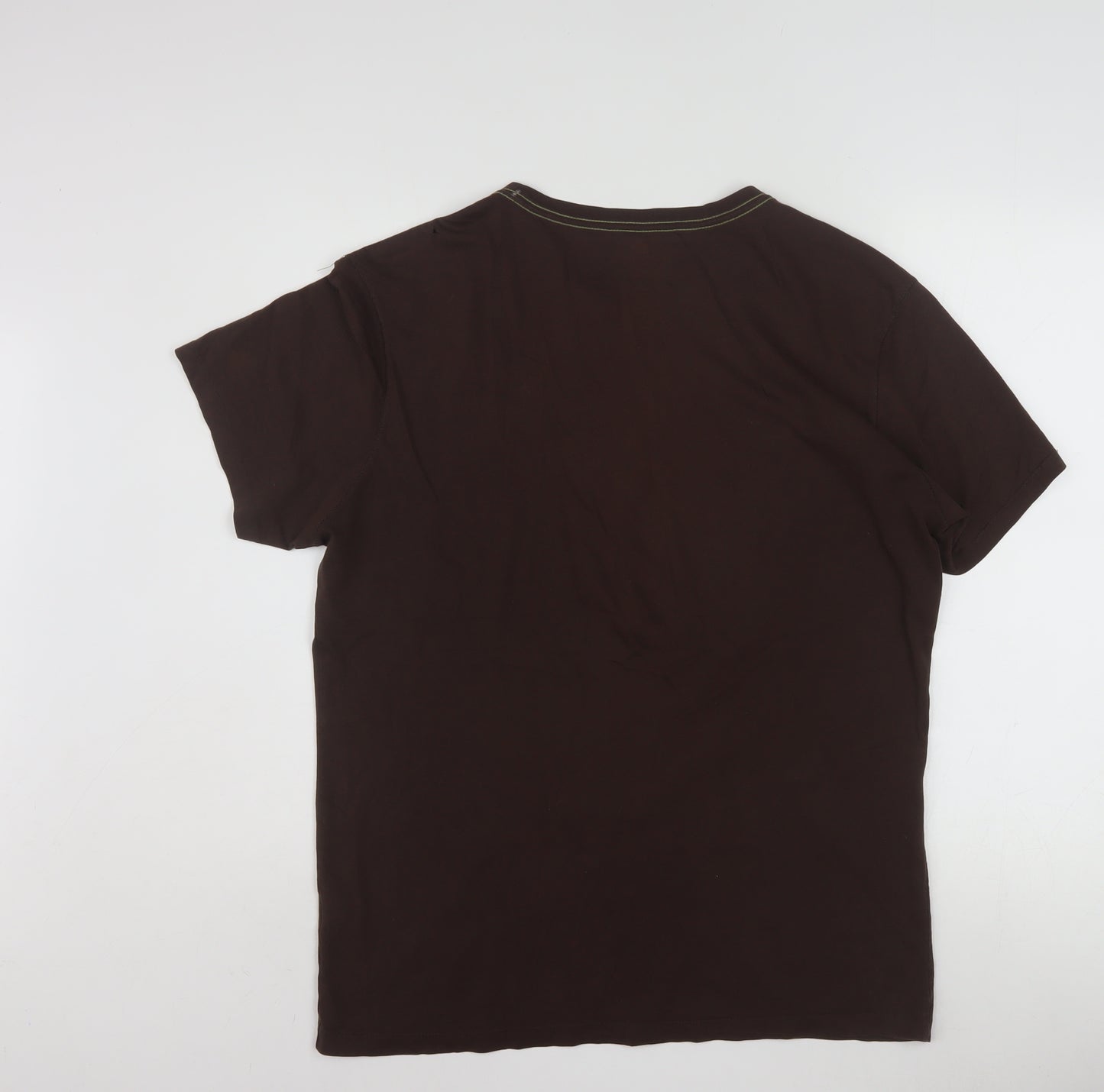 Banana Republic Men's Brown Elephant Graphic Organic Cotton T-Shirt M
