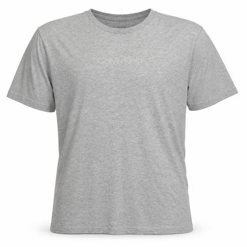 Calvin Klein Men's Grey Crew Neck Cotton Blend T-Shirt M