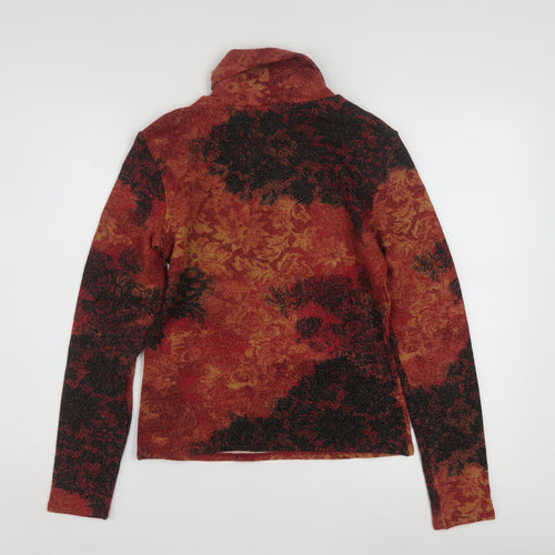 Caché Womens Multicoloured L Roll Neck Floral Pullover Jumper