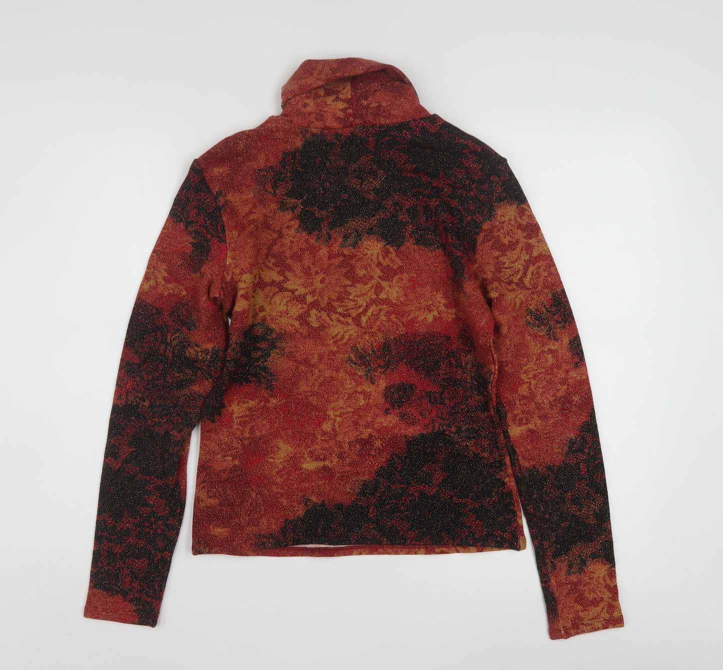 Caché Womens Multicoloured L Roll Neck Floral Pullover Jumper