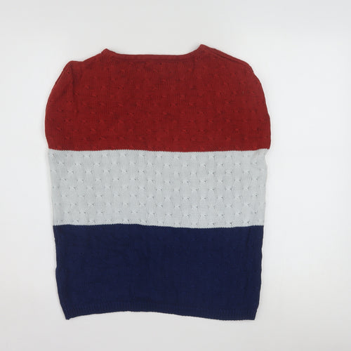 The Roadster Life Co. Women's Multicoloured Cotton Crew Neck Jumper L