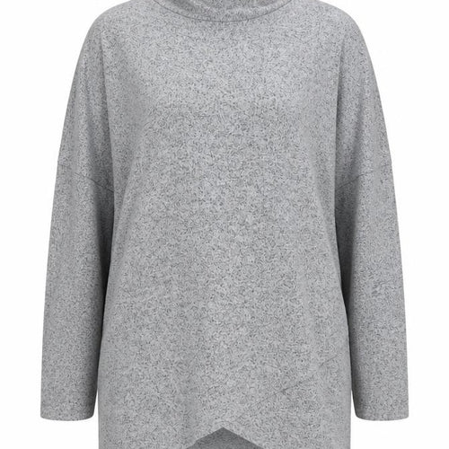 Apricot Women’s Grey Roll Neck Tunic Blouse UK 10