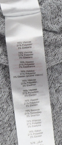 Apricot Women’s Grey Roll Neck Tunic Blouse UK 10