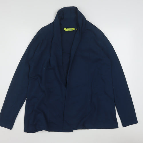Mountain Warehouse Women's Blue Cotton Blend Long Sleeve Cardigan Size 10