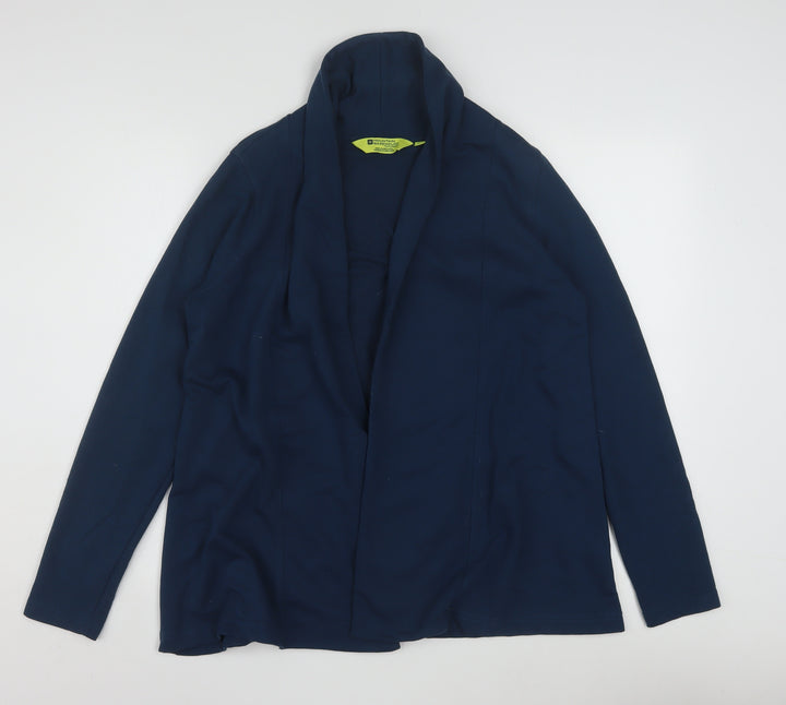 Mountain Warehouse Women's Blue Cotton Blend Long Sleeve Cardigan Size 10