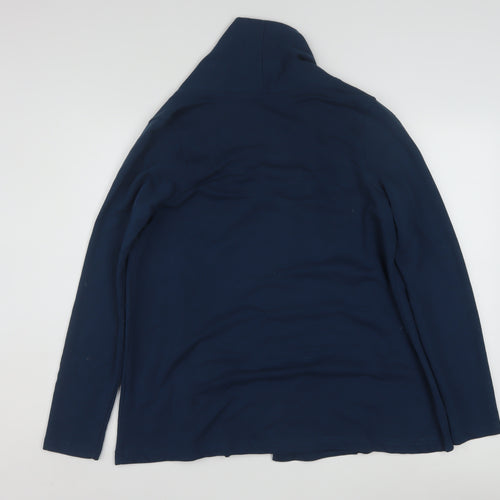 Mountain Warehouse Women's Blue Cotton Blend Long Sleeve Cardigan Size 10
