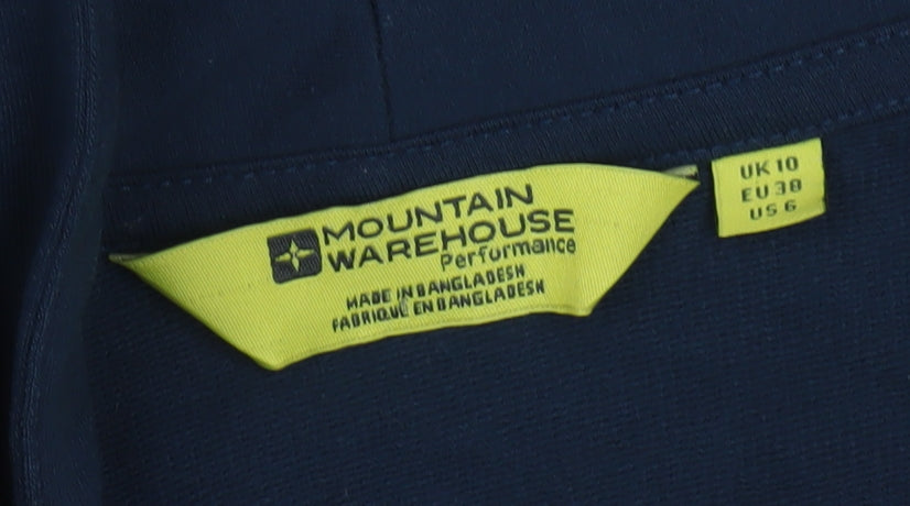 Mountain Warehouse Women's Blue Cotton Blend Long Sleeve Cardigan Size 10