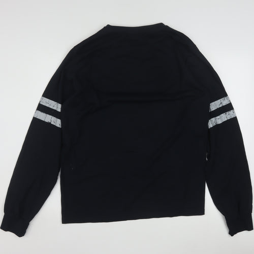 Marvel Men's Black Spider-Man Long Sleeve Graphic Shirt Size L