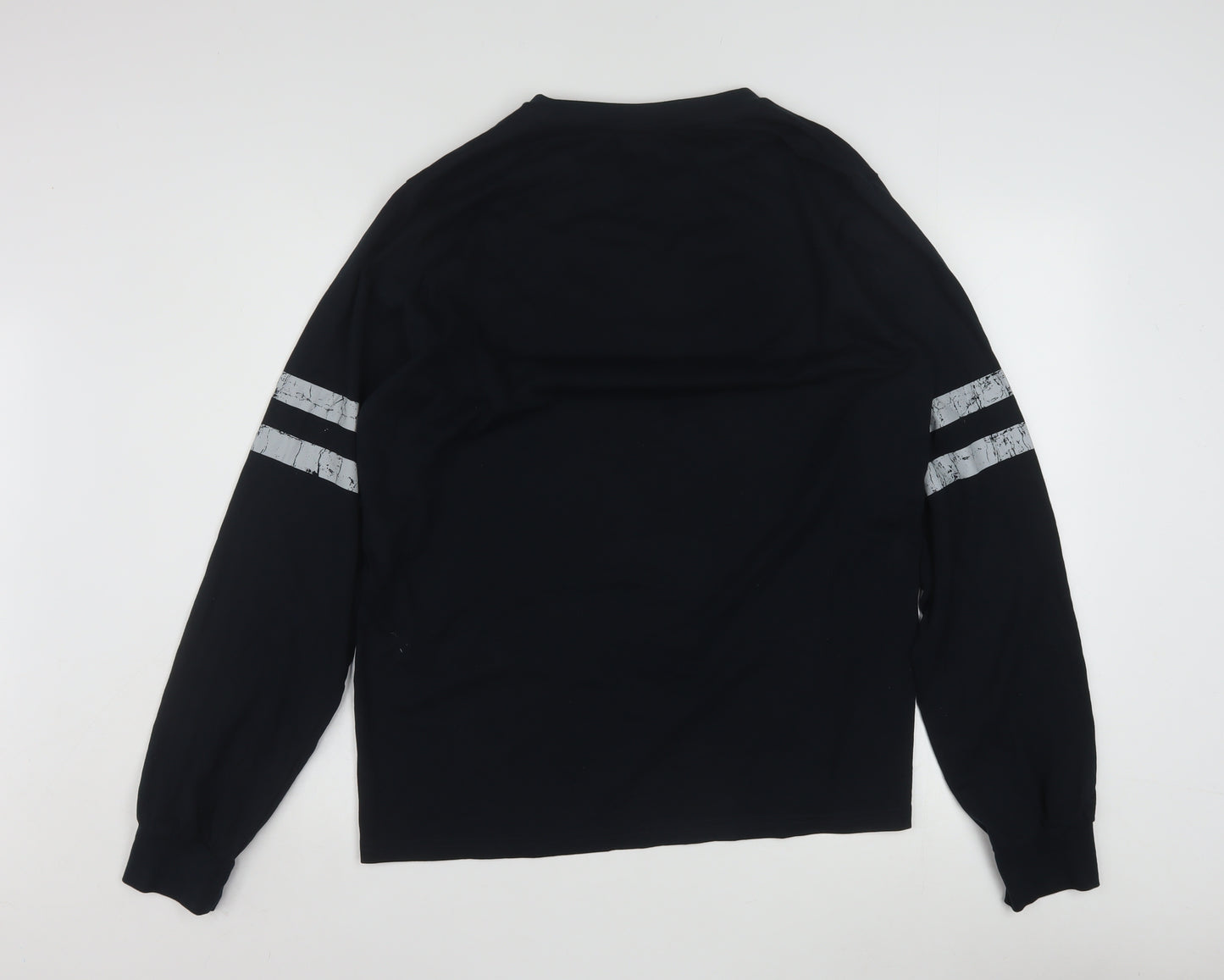 Marvel Men's Black Spider-Man Long Sleeve Graphic Shirt Size L