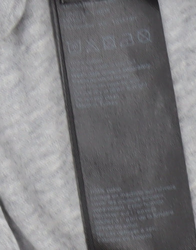 AllSaints Women’s Grey Long Sleeve Cotton Modal Crew Neck Top Size L