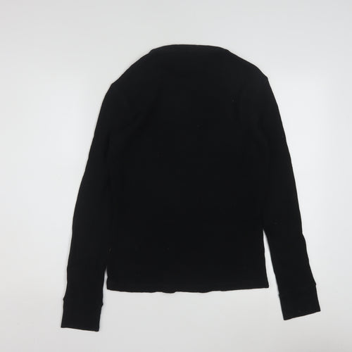 Polo Ralph Lauren Men's Black Slim Fit Long Sleeve Cotton Top Size S