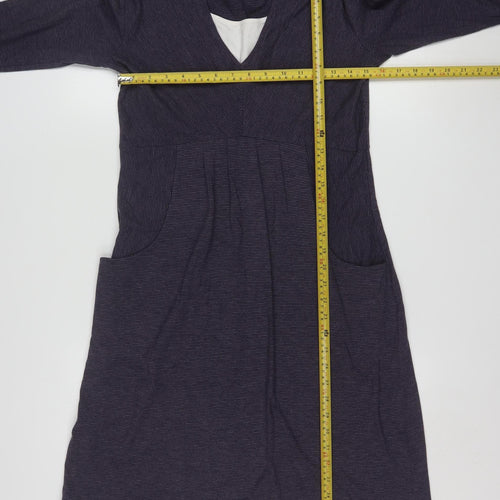 Kaliko Women's Blue Knee Length A-Line Dress Size 10