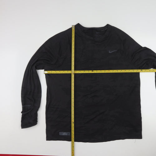 Nike Men's Black XL Therma-Fit ADV Running Long Sleeve Top