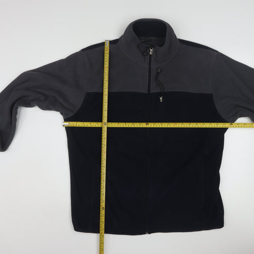 Cedarwood State Men’s Grey & Black Fleece Jacket L Full Zip Outdoor
