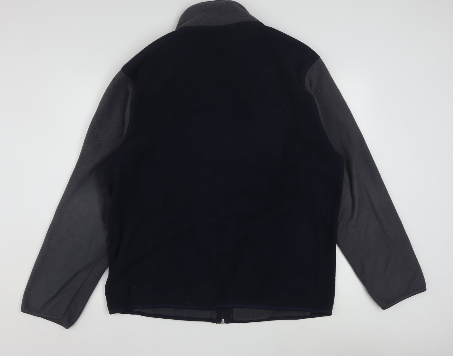 Cedarwood State Men’s Grey & Black Fleece Jacket L Full Zip Outdoor