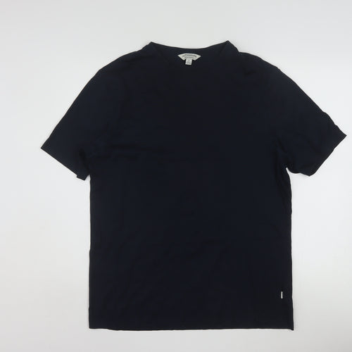Marks and Spencer Autograph Men's Navy Supima Cotton Crew Neck T-Shirt Medium