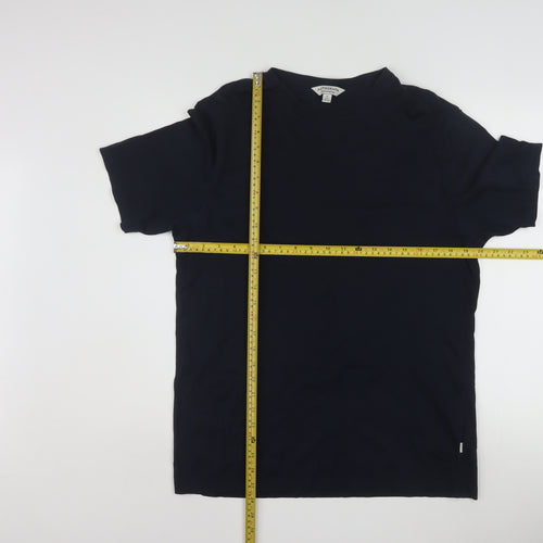 Marks and Spencer Autograph Men's Navy Supima Cotton Crew Neck T-Shirt Medium
