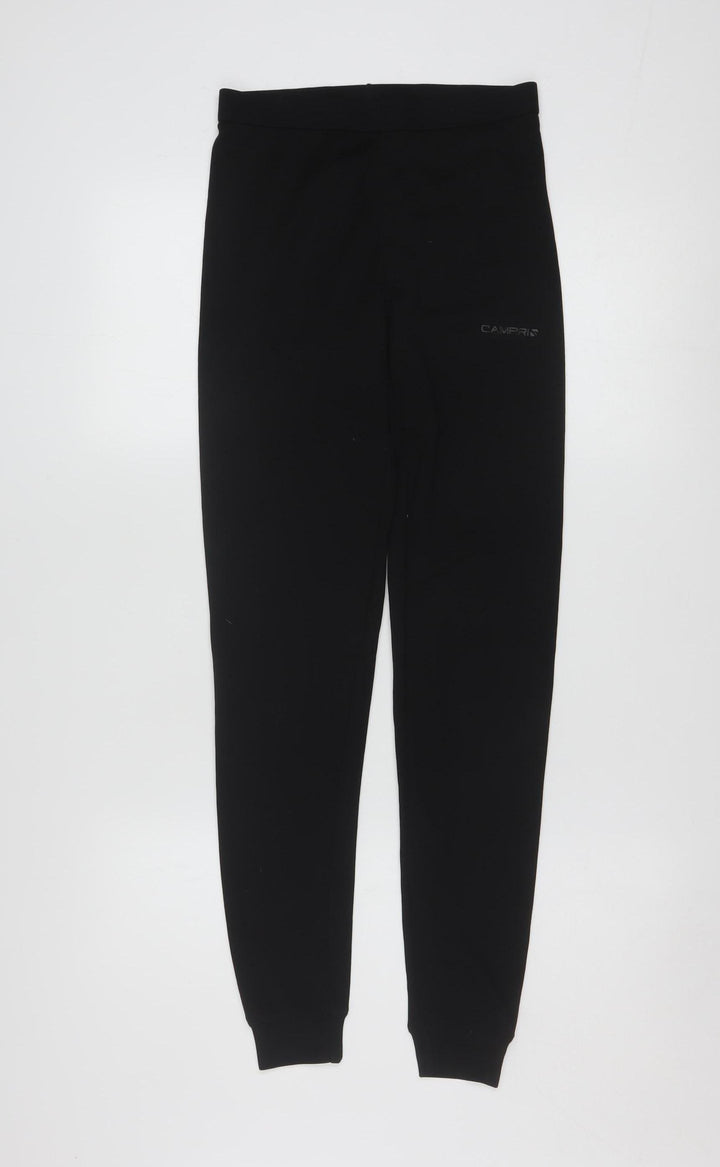 Campri Womens Black Size 10 Sports Baselayer Leggings