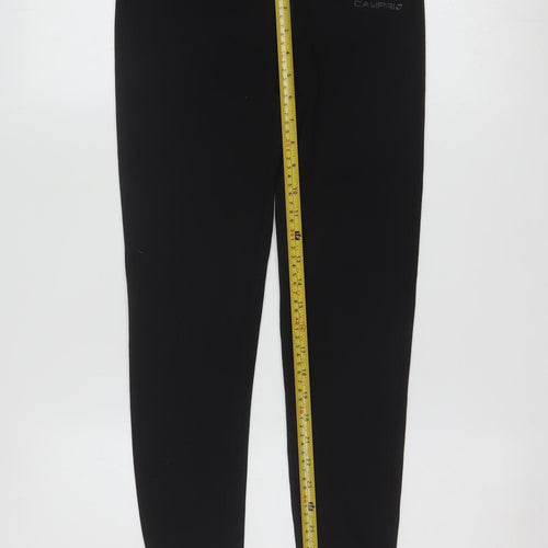 Campri Womens Black Size 10 Sports Baselayer Leggings