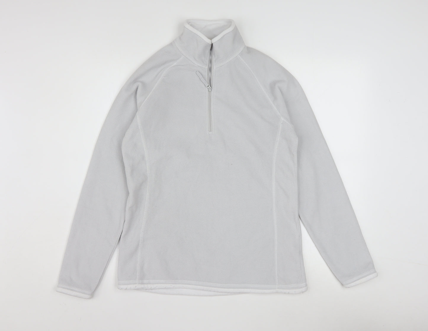 Mountain Warehouse Women Grey 1/2 Zip Fleece Pullover UK12