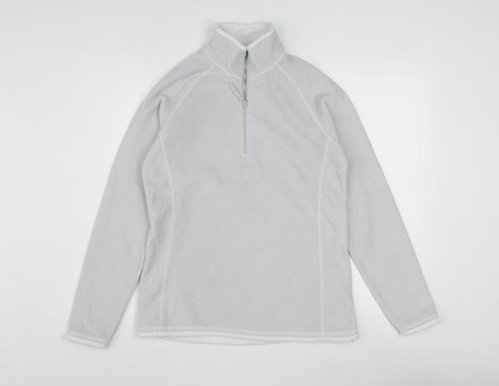 Mountain Warehouse Women Grey 1/2 Zip Fleece Pullover UK12