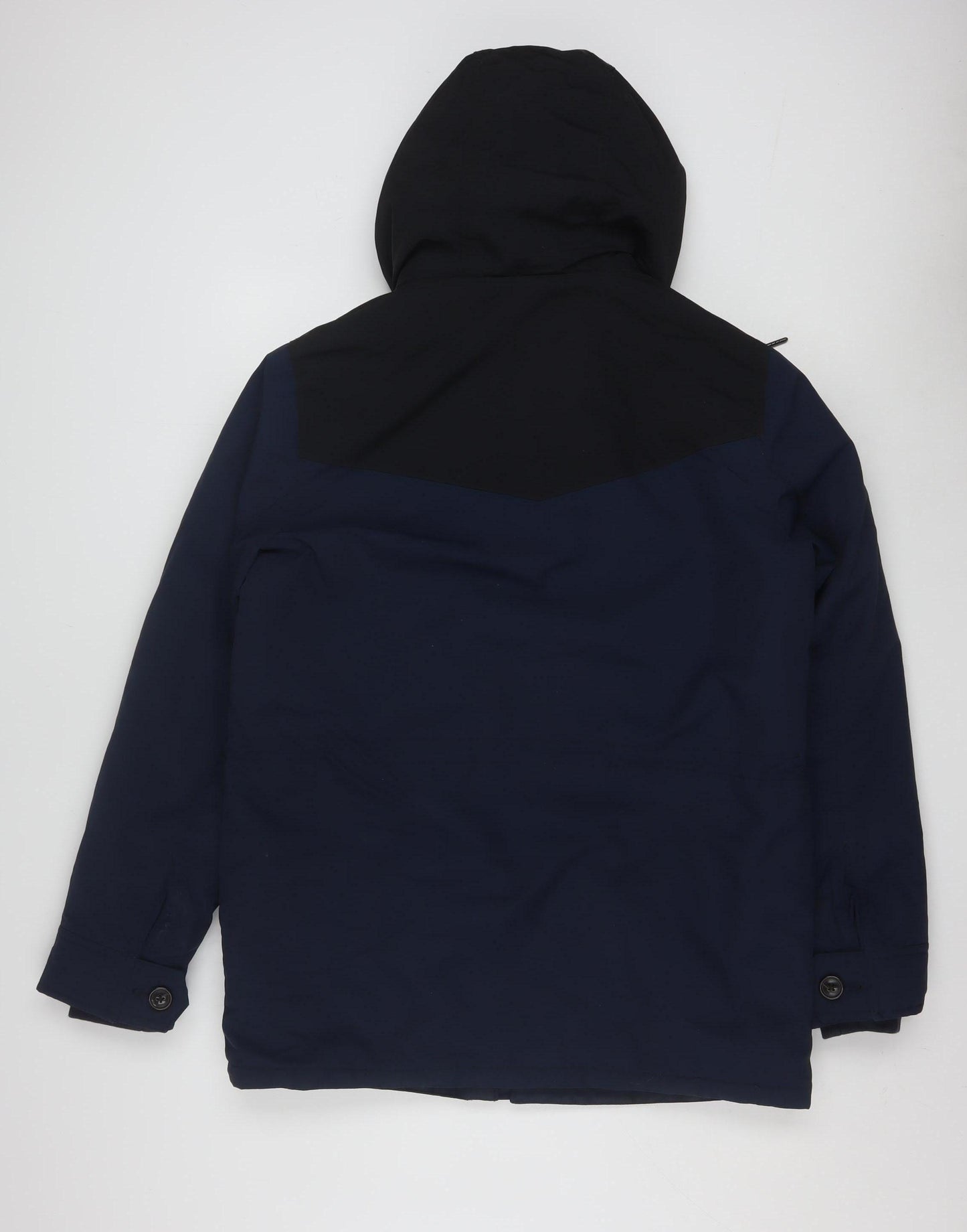 Abercrombie & Fitch Mens Blue Hooded Parka Jacket Small Windproof