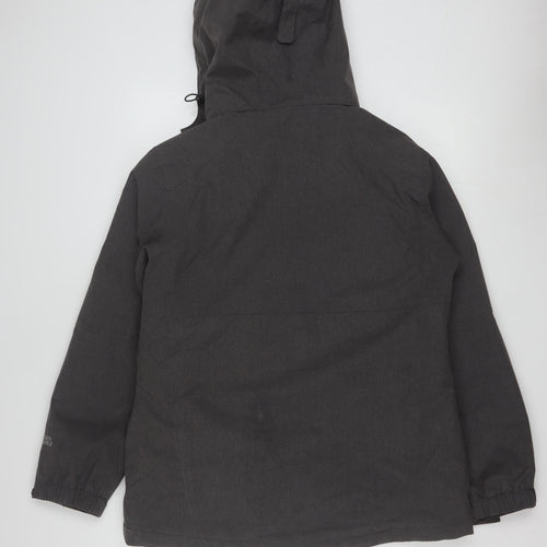 Peter Storm Womens Grey Waterproof Hooded Parka Jacket Size 14