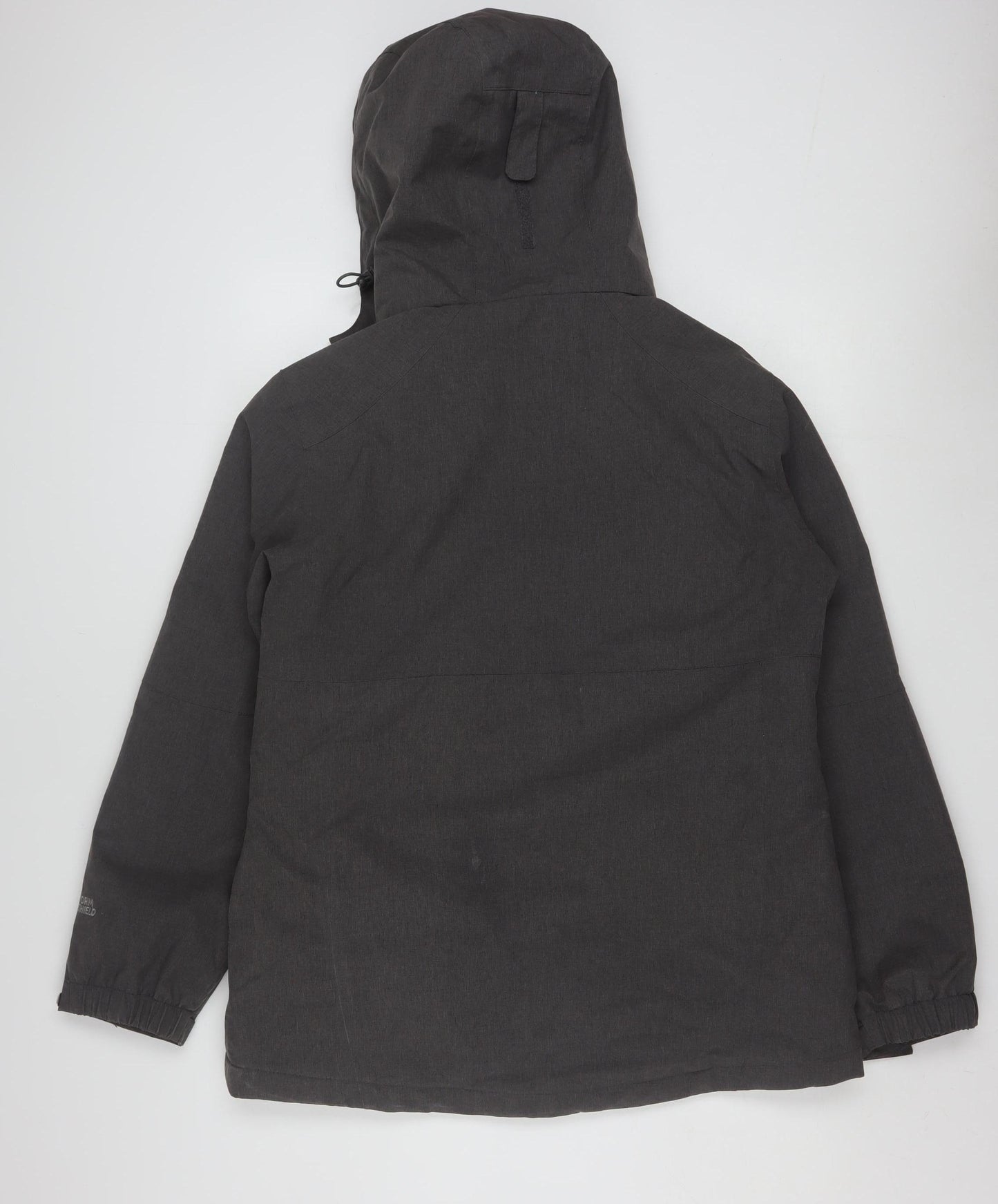 Peter Storm Womens Grey Waterproof Hooded Parka Jacket Size 14