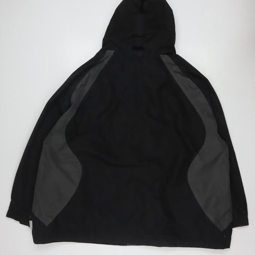 Regatta Womens Black Waterproof Hooded Outdoor Rain Coat Size 28