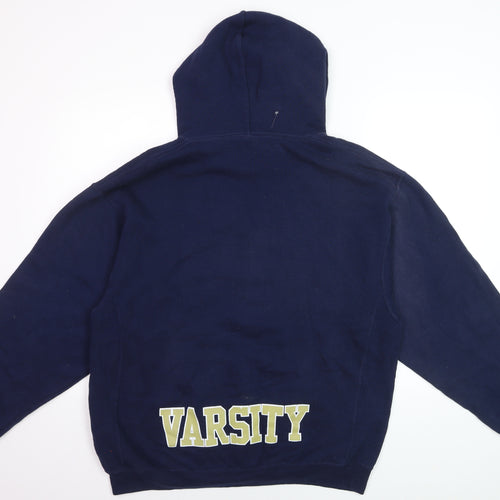 Russell Athletic Men's Blue Pullover Hoodie L Graphic Varsity Tennis