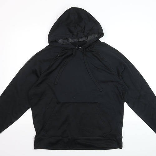 Champion Men’s Black Pullover Hoodie L Duo Dry Moisture Wicking