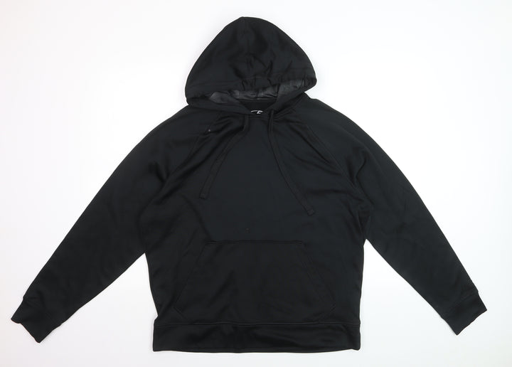 Champion Men’s Black Pullover Hoodie L Duo Dry Moisture Wicking