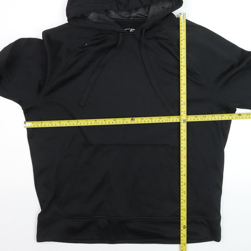 Champion Men’s Black Pullover Hoodie L Duo Dry Moisture Wicking