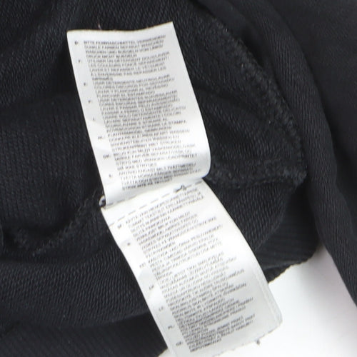 Adidas Mens Black Trefoil Logo Pullover Sweatshirt Size S