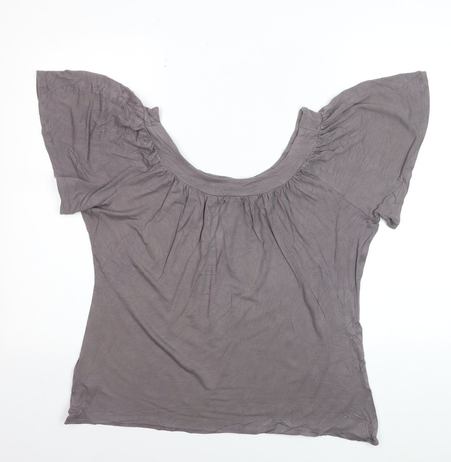 South Collection Women’s Brown Beaded Tunic Blouse UK 14