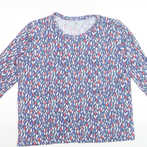 Honor Millburn Womens Multicoloured 3/4 Sleeve Jersey T-Shirt Size L