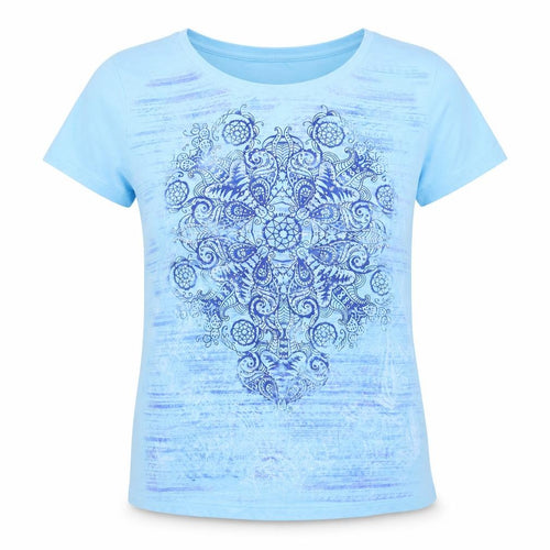 Zenergy by Chico's Women's Blue Short Sleeve T-Shirt Size L