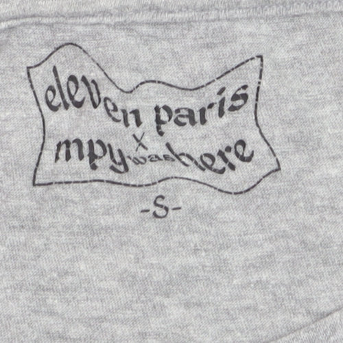Eleven Paris Women’s Grey Floral Graphic T-Shirt Size S