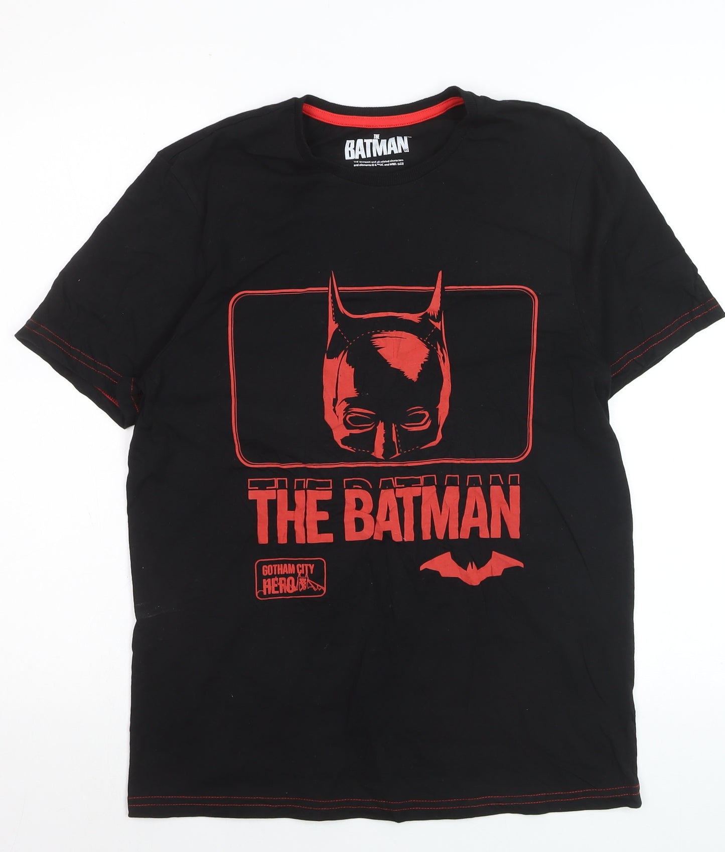 George Boys Black The Batman Graphic T-Shirt Size S Short Sleeve