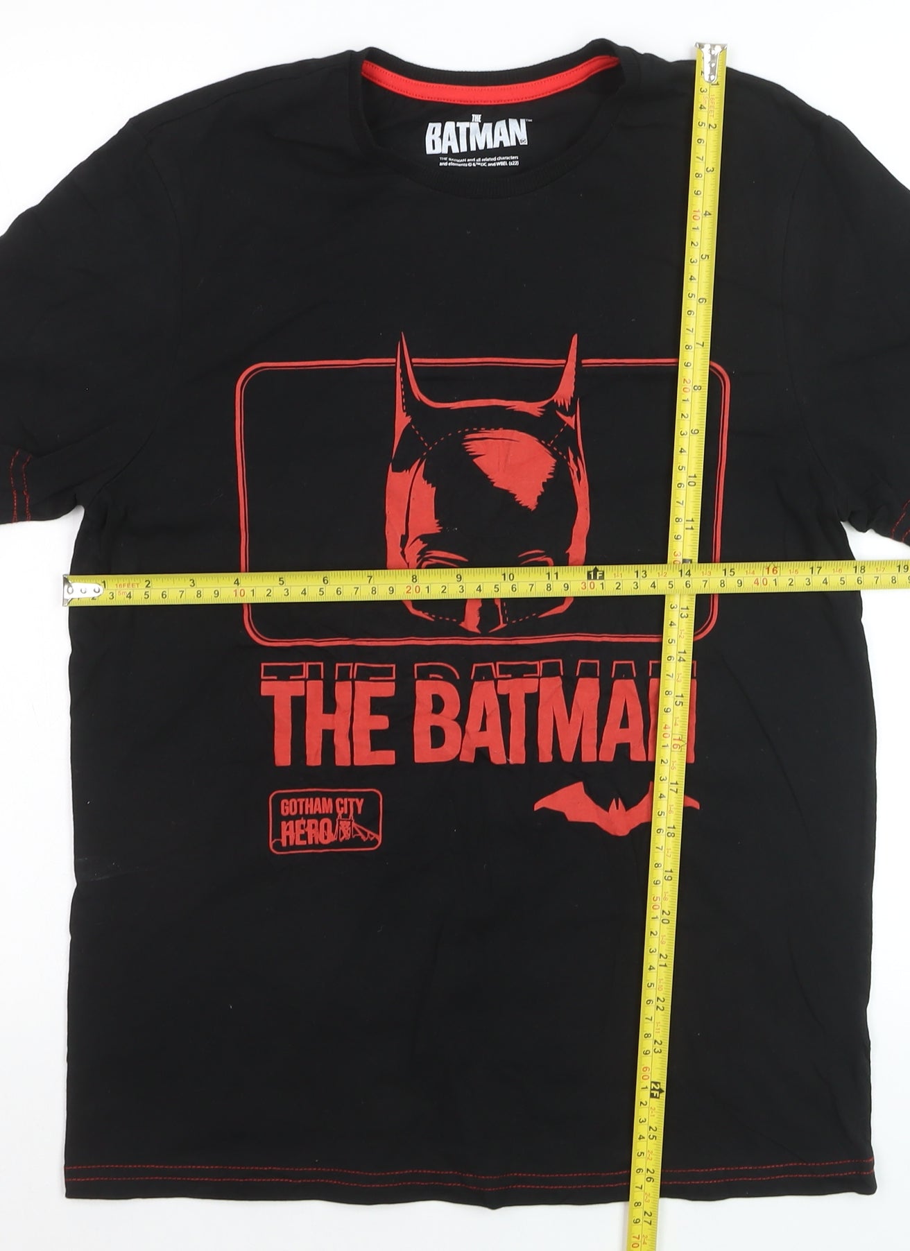 George Boys Black The Batman Graphic T-Shirt Size S Short Sleeve