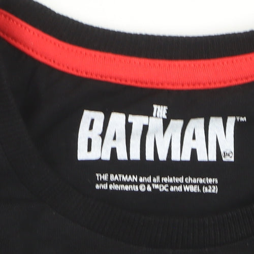 George Boys Black The Batman Graphic T-Shirt Size S Short Sleeve