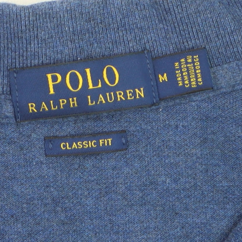 Ralph Lauren Men Blue Classic Fit Short Sleeve Polo Shirt M