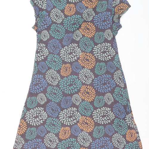 White Stuff Women's Multicoloured Floral A-Line Dress Size 10