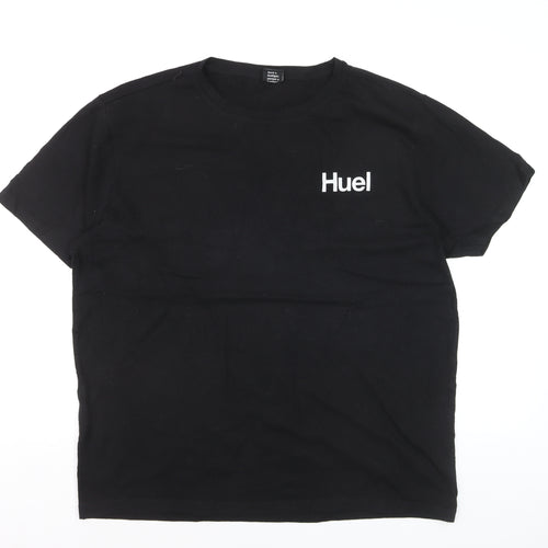 Huel Men's Black 2XL Short Sleeve Cotton Crew Neck T-Shirt