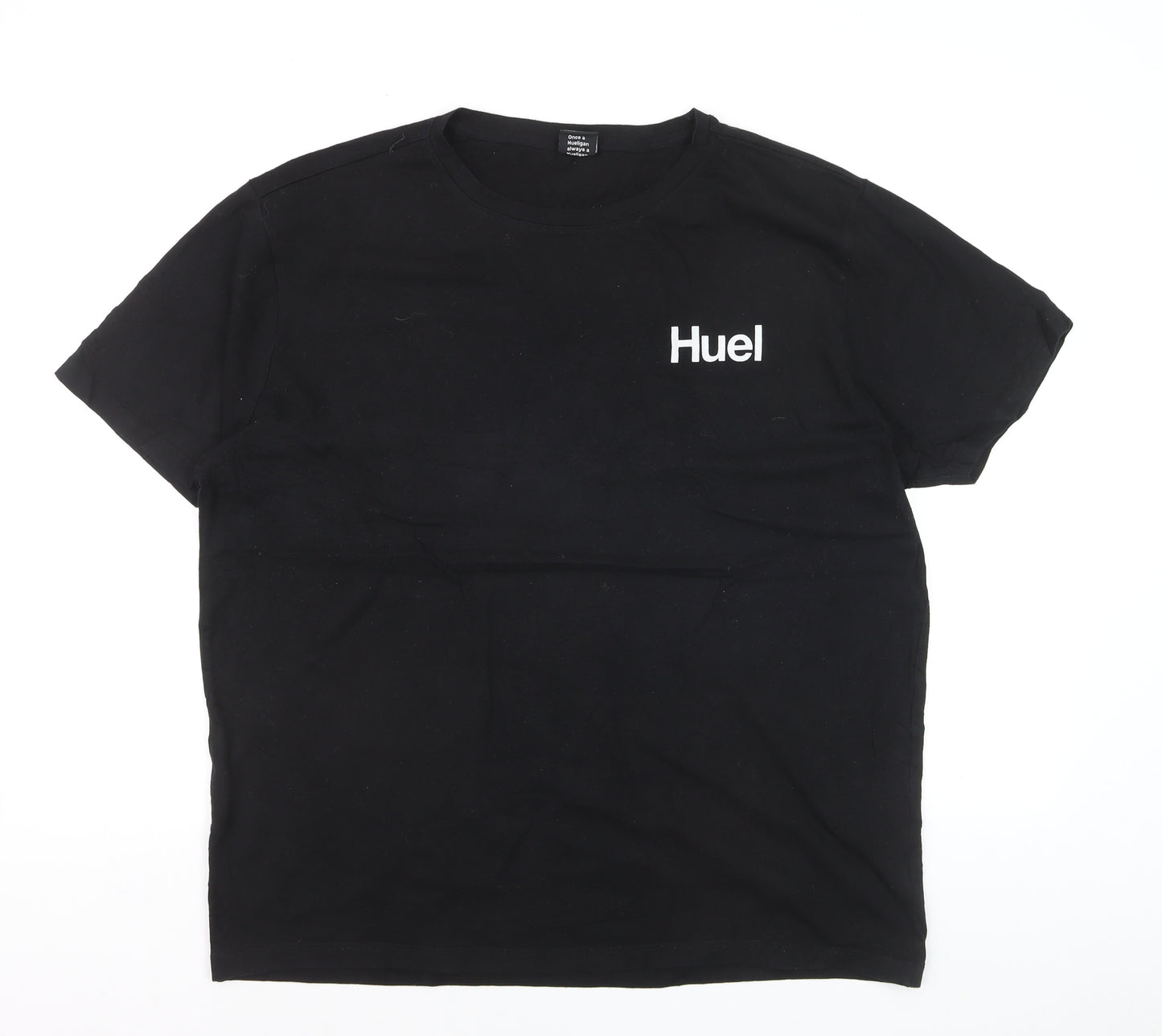 Huel Men's Black 2XL Short Sleeve Cotton Crew Neck T-Shirt