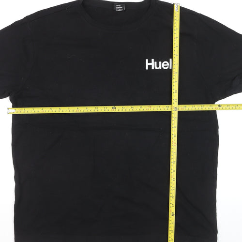 Huel Men's Black 2XL Short Sleeve Cotton Crew Neck T-Shirt